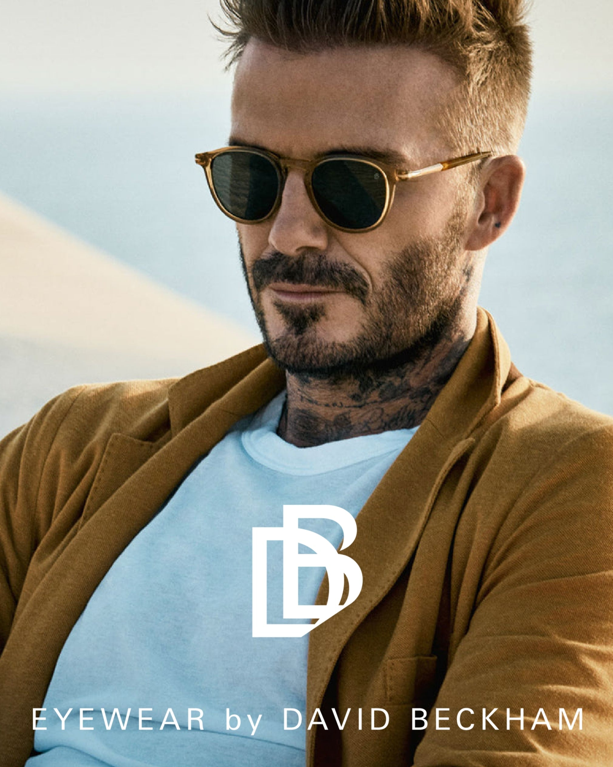 Occhiali Da Sole David Beckham Uomo - Modello DB 1007/S, Acetato Nero, Lente 49mm